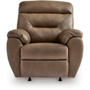  Manufacturer Color_Biscotti  -- Signature Design by Ashley Elksworth Rocker Leather Look Recliner IMAGE 3