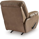  Manufacturer Color_Biscotti  -- Signature Design by Ashley Elksworth Rocker Leather Look Recliner IMAGE 4