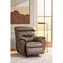  Manufacturer Color_Biscotti  -- Signature Design by Ashley Elksworth Rocker Leather Look Recliner IMAGE 6