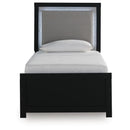 Size_Twin -- Signature Design by Ashley Maeling Upholstered Panel Bed IMAGE 3