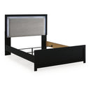  Size_Queen --  Maeling PCB1115B6 Queen Upholstered Panel Bed IMAGE 4