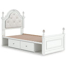  Size_Twin -- Signature Design by Ashley Kozlani Upholstered Panel Bed with Storage IMAGE 5