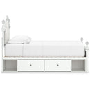  Size_Twin -- Signature Design by Ashley Kozlani Upholstered Panel Bed with Storage IMAGE 6