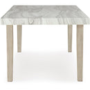  Signature Design by Ashley Larawyn Dining Table with Faux Marble Top PCD575-25 IMAGE 3
