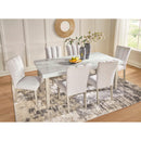  Signature Design by Ashley Larawyn Dining Table with Faux Marble Top PCD575-25 IMAGE 9