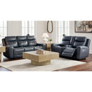  Manufacturer Color_Admiral  -- Signature Design by Ashley Next Move Power Reclining Leather Match Loveseat with Console IMAGE 8