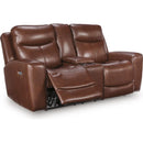  Manufacturer Color_Mahogany  -- Next Move PCU1210218 Power Reclining Loveseat with Console and Adjustable Headrest IMAGE 2