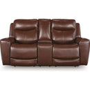  Manufacturer Color_Mahogany  -- Next Move PCU1210218 Power Reclining Loveseat with Console and Adjustable Headrest IMAGE 3