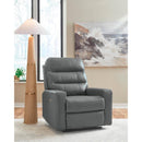  Manufacturer Color_Tideon  -- Signature Design by Ashley Pennacle Pier Power Leather Match Recliner IMAGE 5