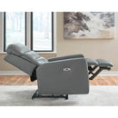  Manufacturer Color_Tideon  -- Signature Design by Ashley Pennacle Pier Power Leather Match Recliner IMAGE 7