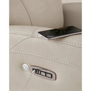  Manufacturer Color_Bone  -- Signature Design by Ashley Pincara Power Leather Match Recliner IMAGE 9