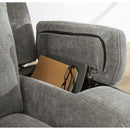  Manufacturer Color_Shadow -- Mixed Motion PC8350518 Power Reclining Loveseat with Console  & Adjutasble Headrest IMAGE 4