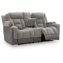  Manufacturer Color_Shadow -- Mixed Motion PC8350518 Power Reclining Loveseat with Console  & Adjutasble Headrest IMAGE 6