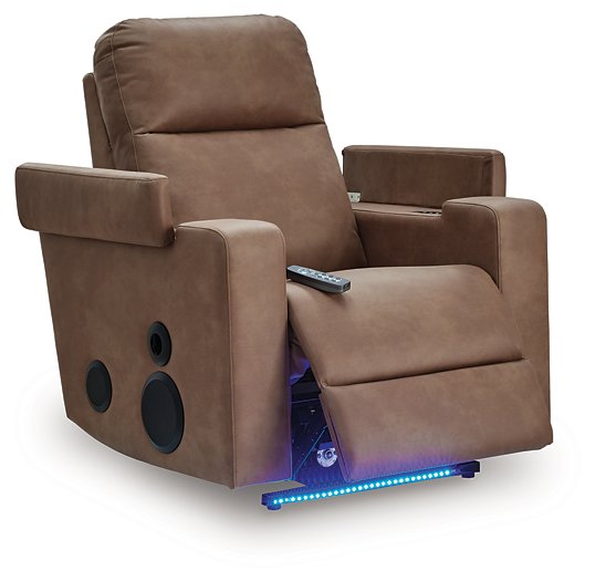 Lorrenton Power Glider Recliner with Audio System - Atchison Furniture Company (Atchison, KS)