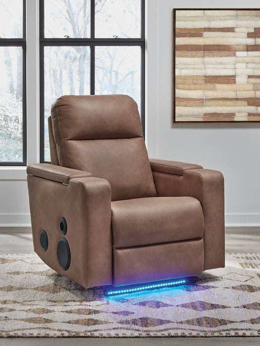 Lorrenton Power Glider Recliner with Audio System - Atchison Furniture Company (Atchison, KS)