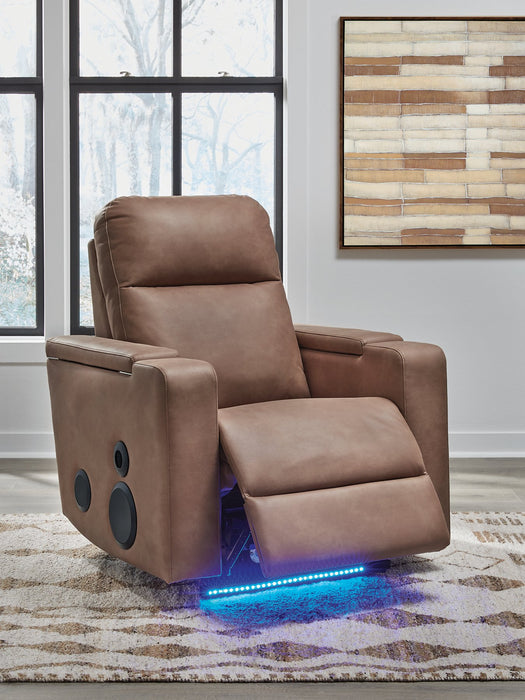 Lorrenton Power Glider Recliner with Audio System - Atchison Furniture Company (Atchison, KS)