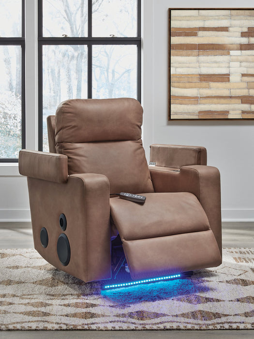 Lorrenton Power Glider Recliner with Audio System - Atchison Furniture Company (Atchison, KS)