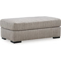  Manufacturer Color_Fossil -- Signature Design by Ashley Lofwood Fabric Ottoman IMAGE 1