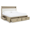  Signature Design by Ashley Calmoro B602B8 King Bookcase Bed IMAGE 2
