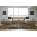 Benchcraft Linenhause 31803S9 4 pc Double Chaise Sectional IMAGE 2