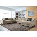  Benchcraft Linenhause 31803S15 6 pc Sectional with Chaise IMAGE 2