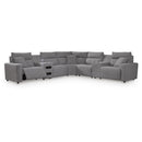  Signature Design by Ashley Modmax II 65906S48 7 pc Power Reclining Sectional with Audio Consoles IMAGE 5