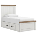  Benchcraft Savonport B4615B18 Twin Panel Bed with Storage IMAGE 1