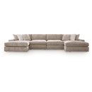  Signature Design by Ashley Nexora-Court PC68008S9 4 pc Double Chaise Sectional IMAGE 1