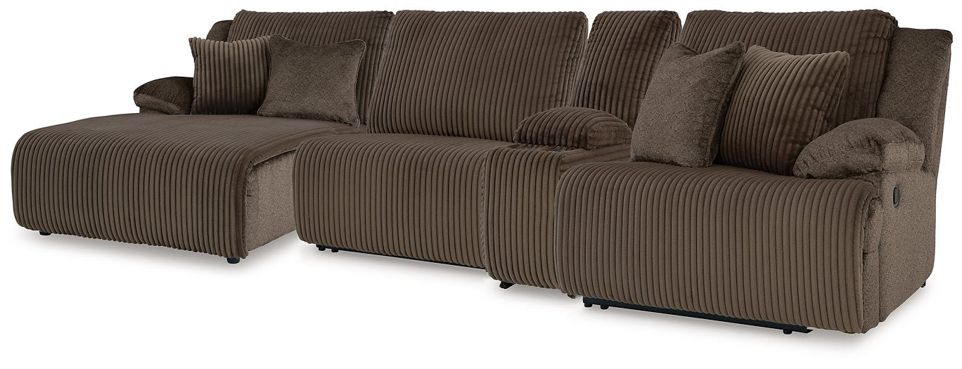 Top Tier Reclining Sectional with Chaise - Atchison Furniture Company (Atchison, KS)
