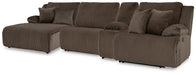 Top Tier Reclining Sectional with Chaise - Atchison Furniture Company (Atchison, KS)