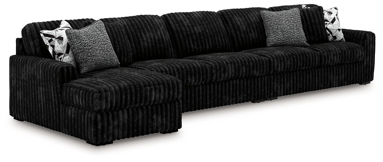 Midnight-Madness Sectional with Chaise - Atchison Furniture Company (Atchison, KS)