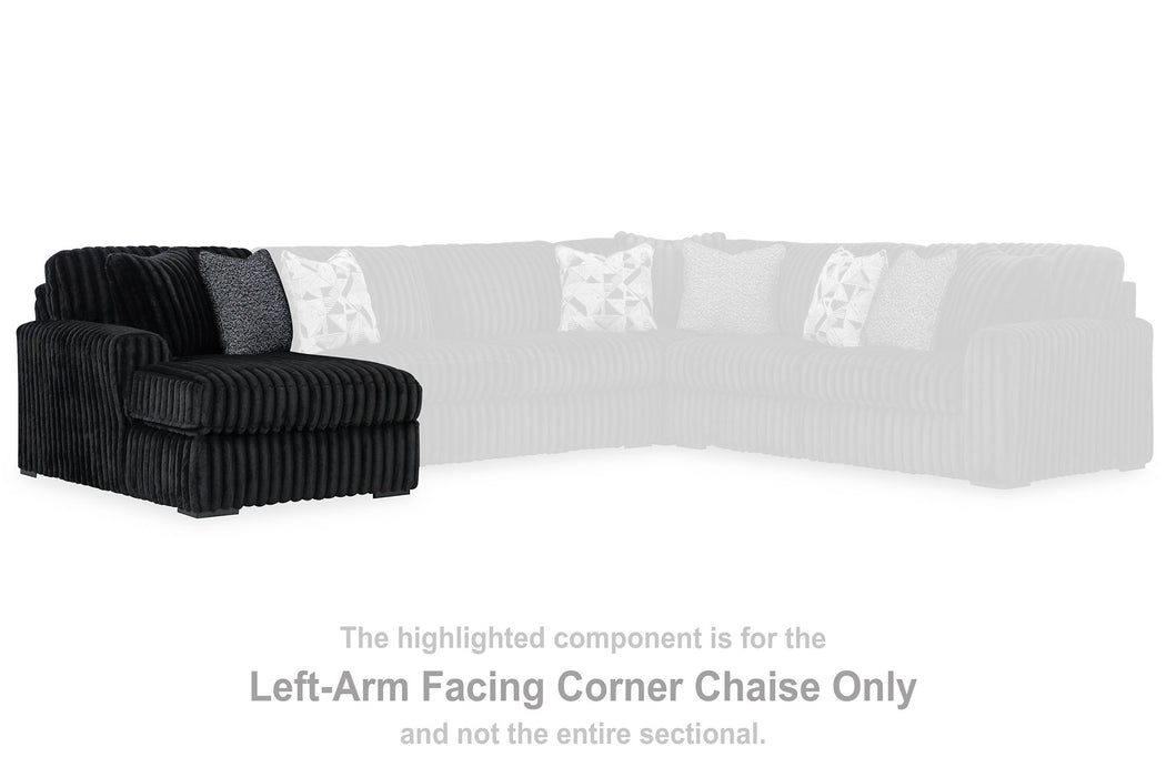 Midnight-Madness Sectional with Chaise - Atchison Furniture Company (Atchison, KS)