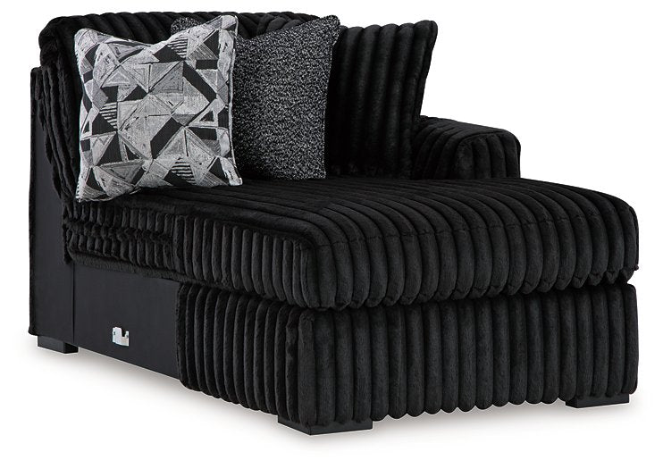 Midnight-Madness Sectional with Chaise - Atchison Furniture Company (Atchison, KS)