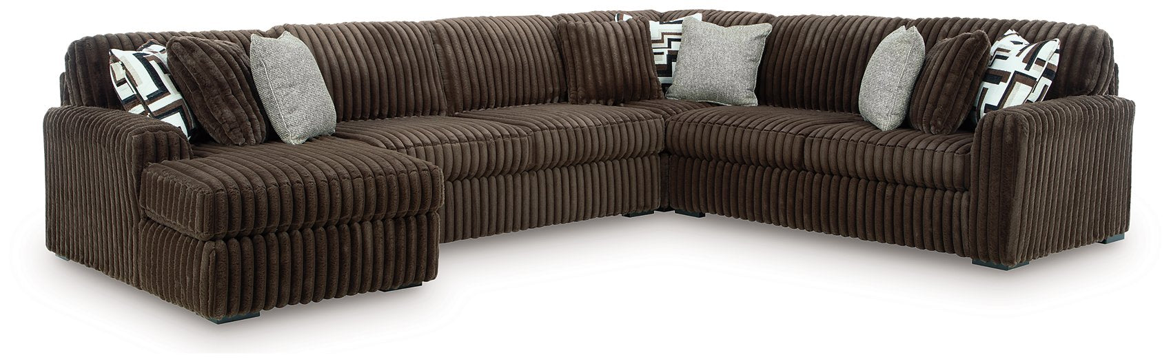 Midnight-Madness Sectional with Chaise - Atchison Furniture Company (Atchison, KS)