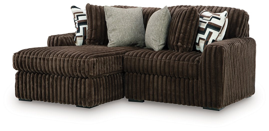 Midnight-Madness Sectional with Chaise - Atchison Furniture Company (Atchison, KS)