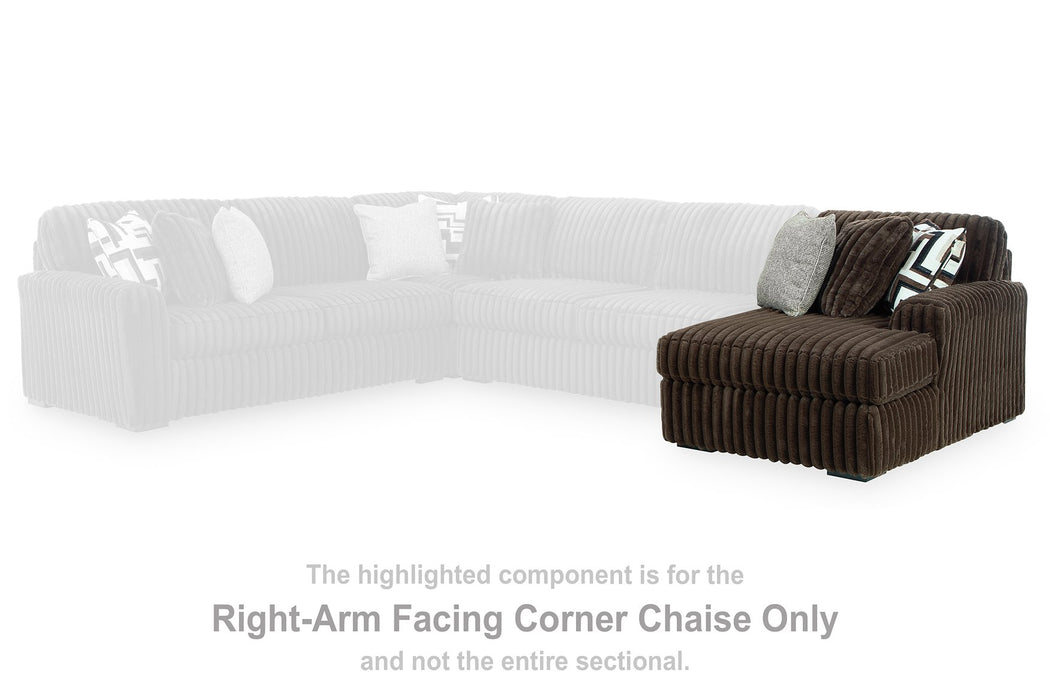 Midnight-Madness Sectional with Chaise - Atchison Furniture Company (Atchison, KS)