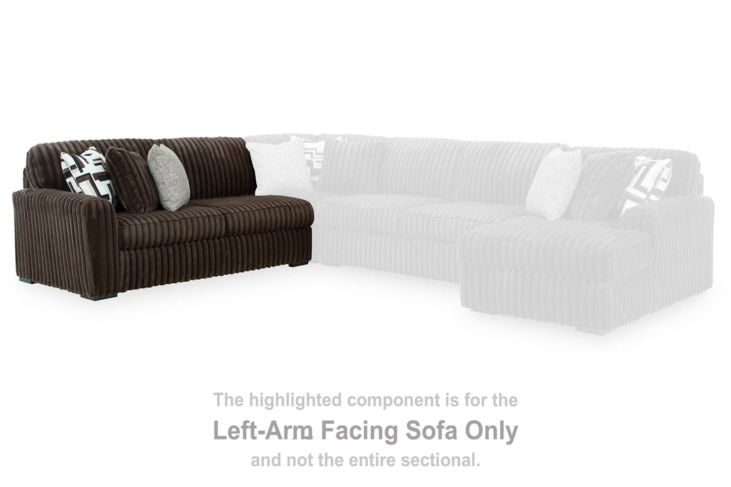 Midnight-Madness Sectional with Chaise - Atchison Furniture Company (Atchison, KS)