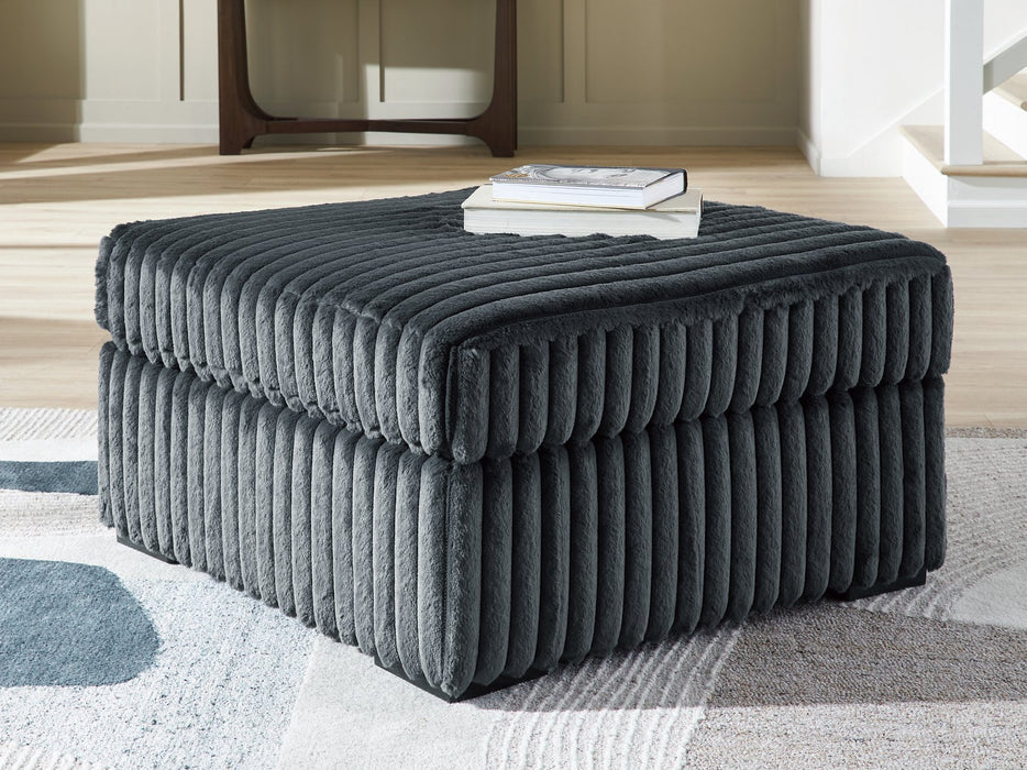 Midnight-Madness Oversized Accent Ottoman - Atchison Furniture Company (Atchison, KS)