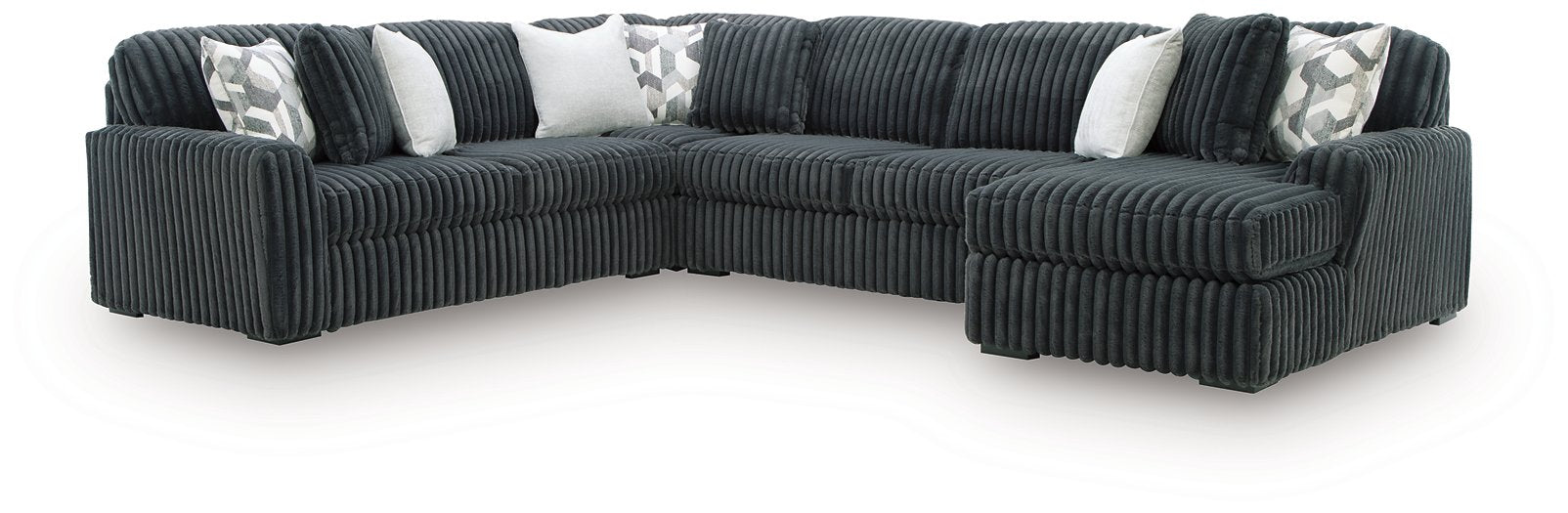 Midnight-Madness Sectional with Chaise - Atchison Furniture Company (Atchison, KS)