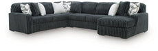 Midnight-Madness Sectional with Chaise - Atchison Furniture Company (Atchison, KS)
