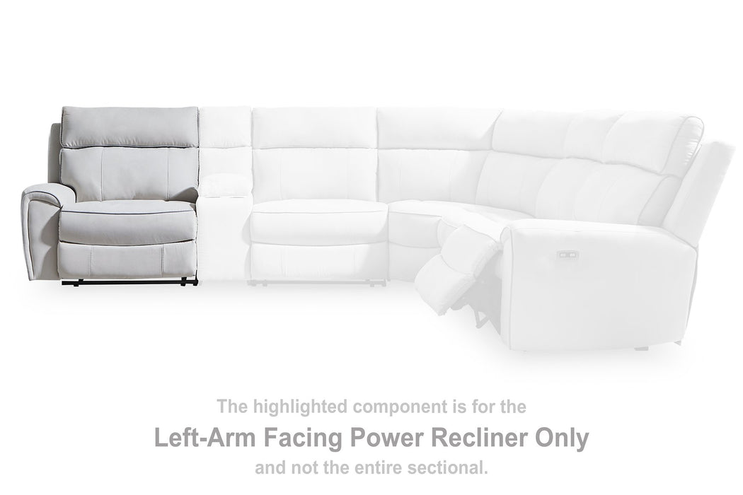 Social Pointe Reclining Sectional with Storage Consoles - Atchison Furniture Company (Atchison, KS)