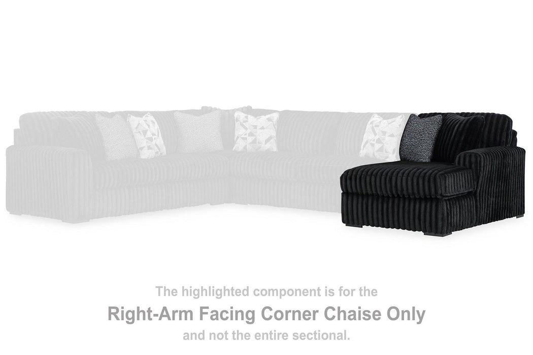 Midnight-Madness Sectional with Chaise - Atchison Furniture Company (Atchison, KS)