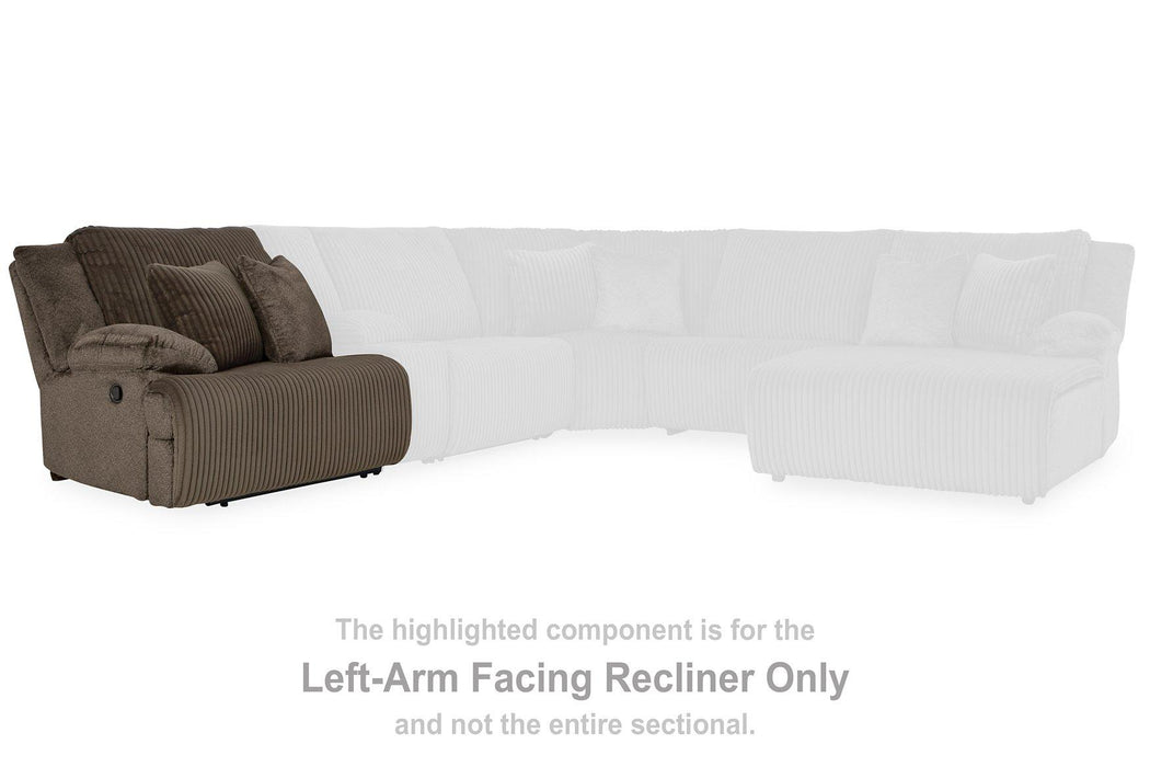 Top Tier Reclining Sectional with Chaise - Atchison Furniture Company (Atchison, KS)