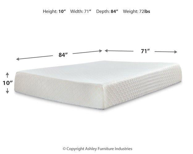 10 Inch Chime Memory Foam Mattress Set - Atchison Furniture Company (Atchison, KS)