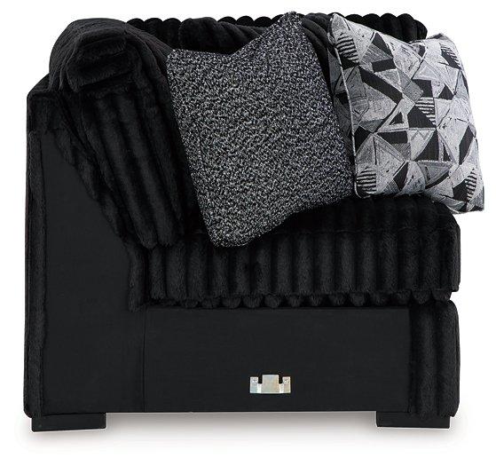 Midnight-Madness Sectional with Chaise - Atchison Furniture Company (Atchison, KS)