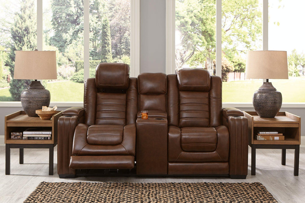 Backtrack Power Reclining Loveseat with Console