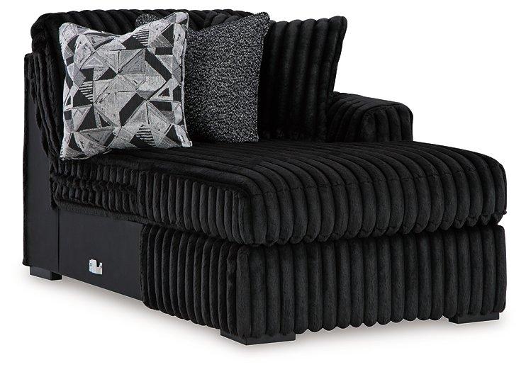 Midnight-Madness Sectional with Chaise - Atchison Furniture Company (Atchison, KS)
