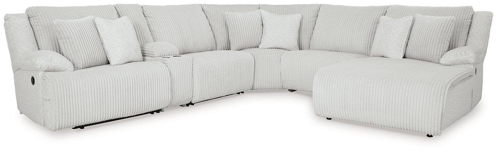 Top Tier Reclining Sectional with Chaise - Atchison Furniture Company (Atchison, KS)