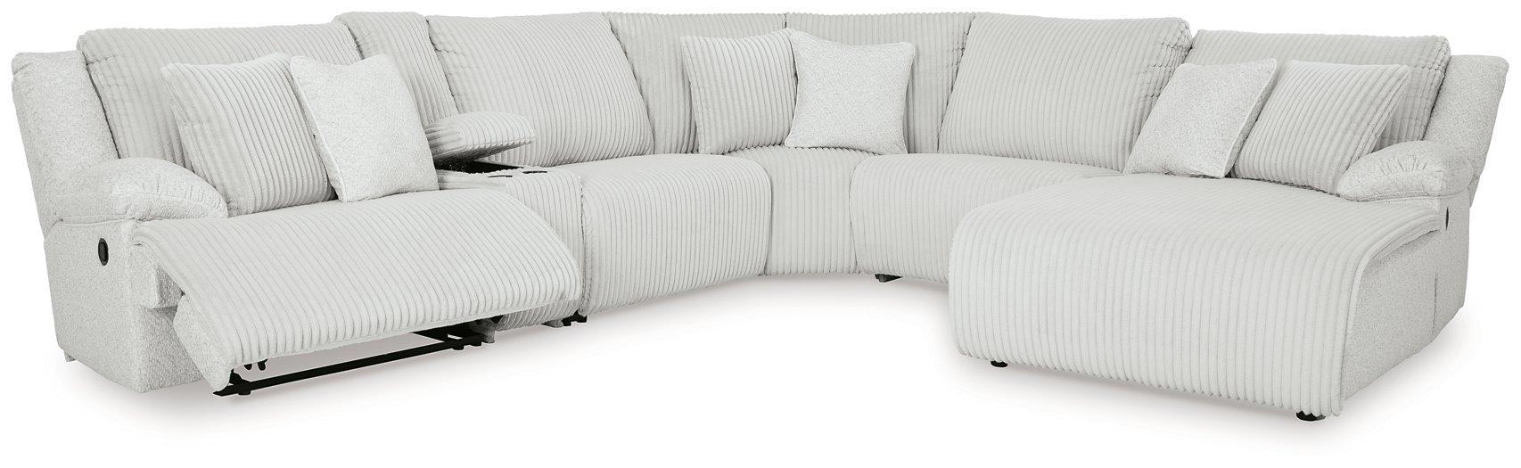 Top Tier Reclining Sectional with Chaise - Atchison Furniture Company (Atchison, KS)