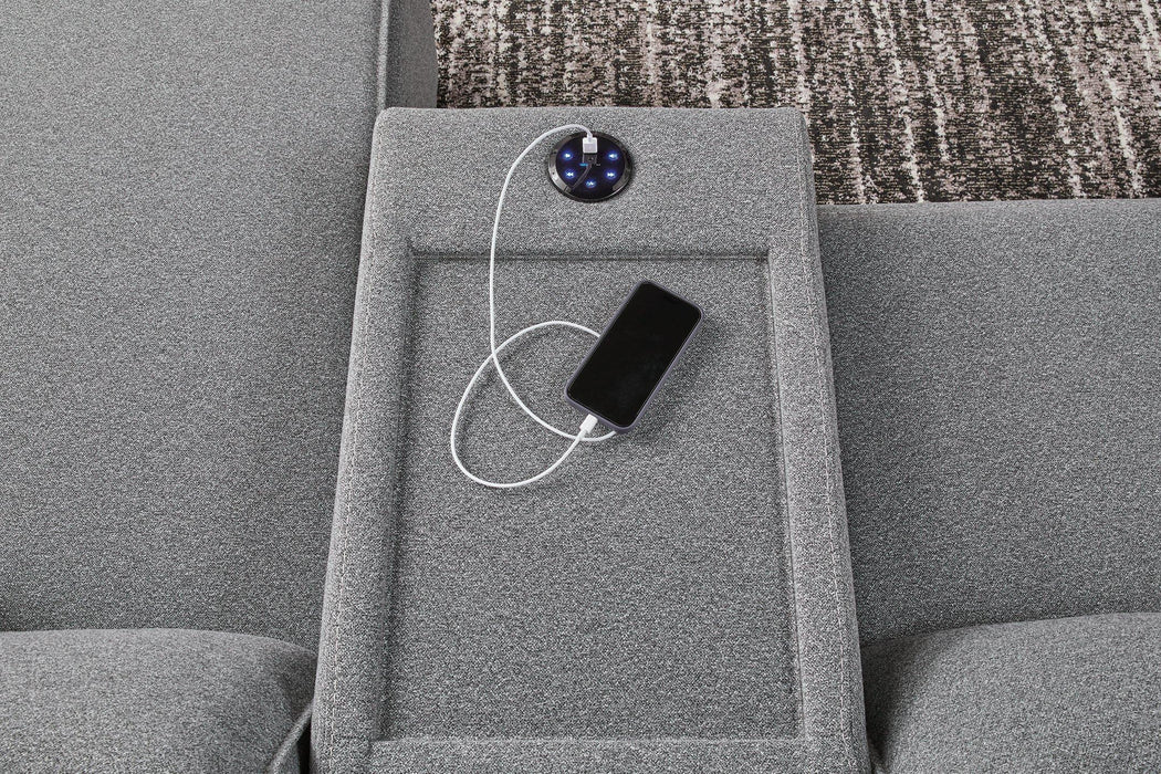 Modmax Power Reclining Sectional with Chaise - Atchison Furniture Company (Atchison, KS)